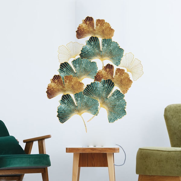 Retro Ginkgo 2-pack (30*90CM) Gräs Väggdekal Dekal I Dec