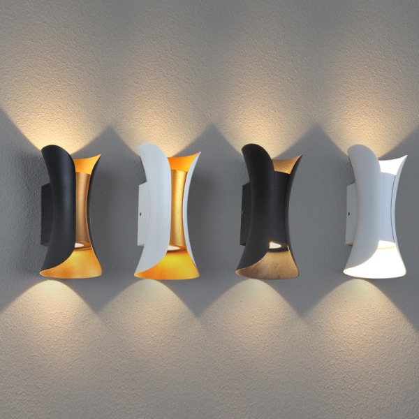 6W Kreativ Modern LED Vägglampa Vattentät IP65 Alu