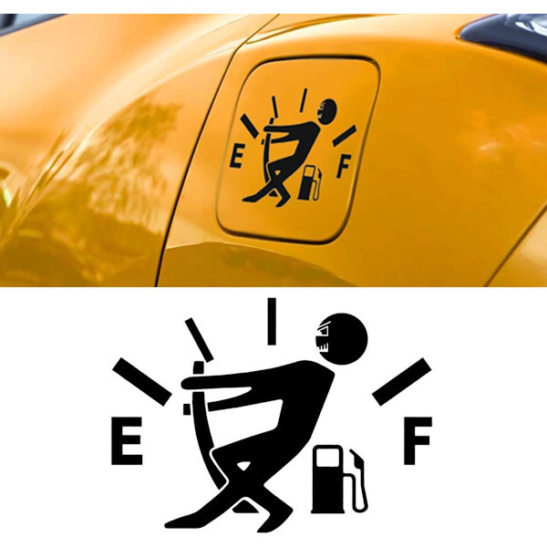 Bilstickers Hög Bensinförbrukning Dekal Bränslemätare Tomma Stickers