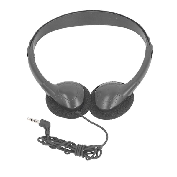 Klassrumshörlurar On Ear Trådbundet Stereoheadset med 3,5 mm Jack för Barn Vuxna Skola Bibliotek Flygplan Dator Laptop