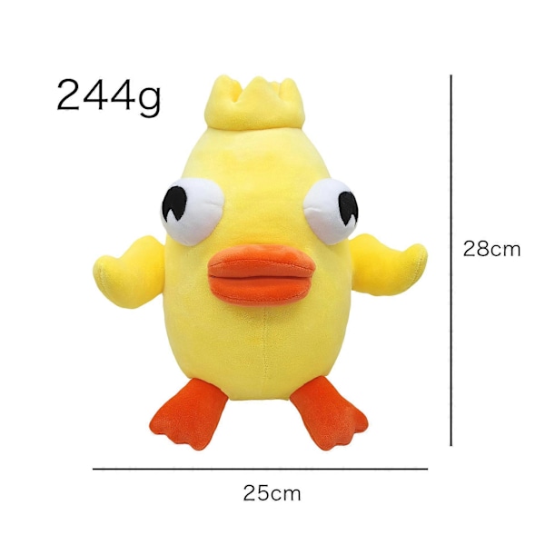 Söpö Ducky Momo -pehmolelu, pehmeät täytetyt eläimet, ankka-sarjakuva pehmolelut tytöille ja pojille syntymäpäiväksi