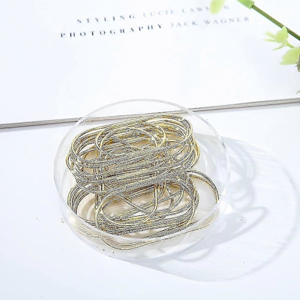Jumbo Gem Paper Clips 20 st, 50 mm/1,97 tum, Guld Stora Gem Kontorsmaterial (guld)