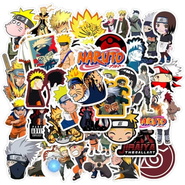 100 stk Naruto Laptop Stickers Anime Vandtætte Stickers til Skateboard