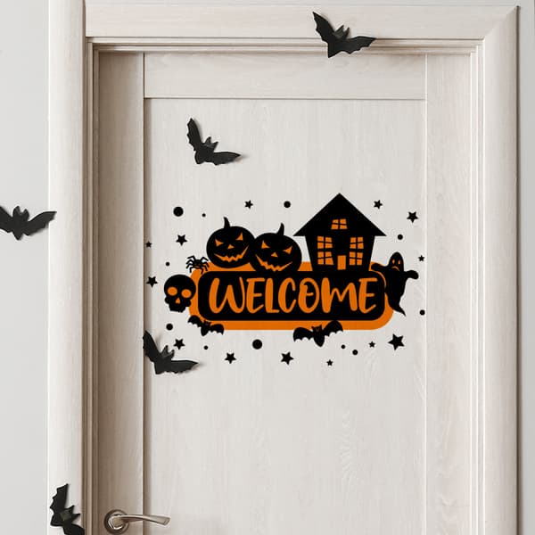#Halloween väggdekal, 25 x 40 cm, 1 styck#