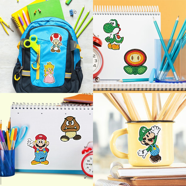 #DIY Diamantmålning Dekaler Väggdekaler Cartoonfigurer#