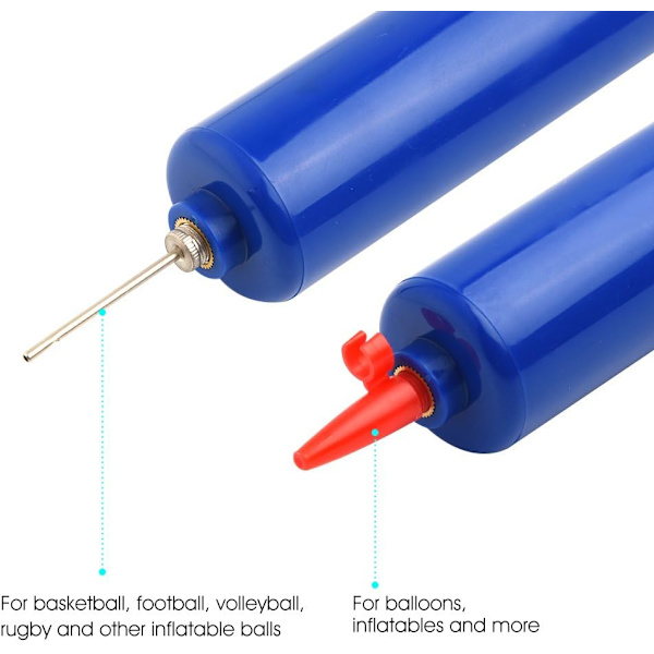 15-delad uppblåsningskit: bollpumpstav, flexibel stav och adapter