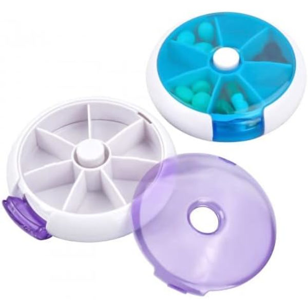 2 kpl Viikoittainen Pill Organizer, Vedenkestävä Pill Box, Matkavi
