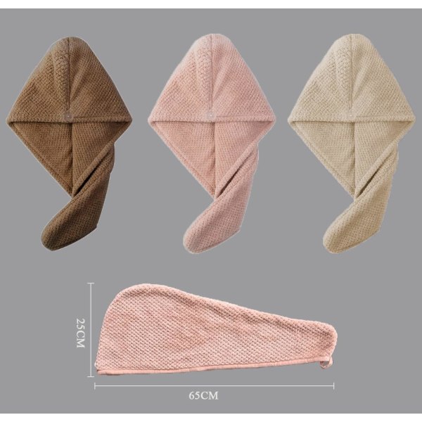 3 stycken hårtorkar, mikrofiber hårtorkar, snabb torkning