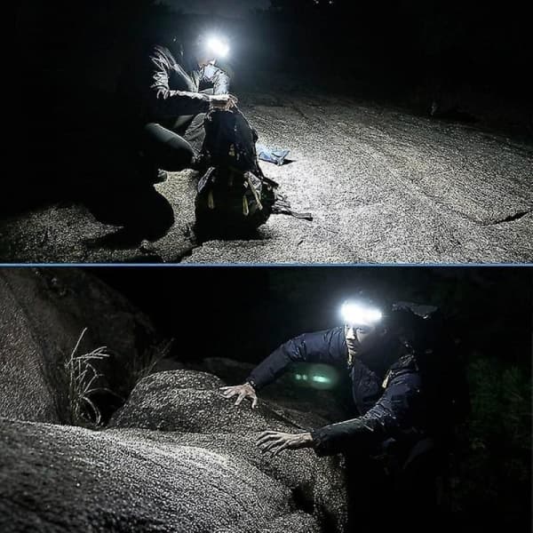 #Hovedelygte Cob Spotlight Vandtæt Bevægelsessensor Arbejdslys#