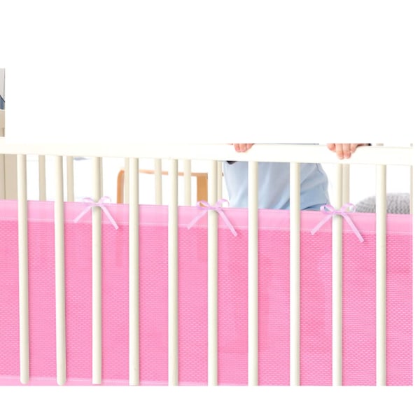 #Spjälsängsskydd (Rosa)#