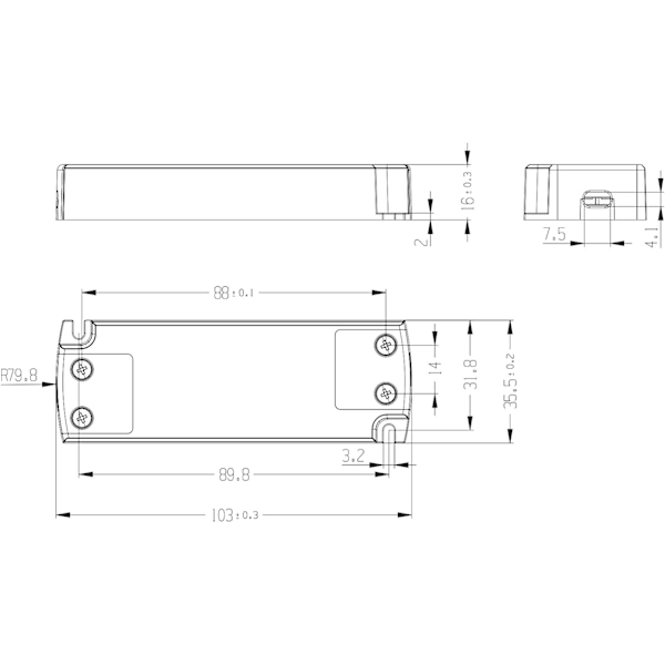 *LED-strömförsörjningstransformator - 15W, 12V DC, 1,25A - Konstant spänning för LED-remsor och G4, MR11, MR16 LED-lampor*
