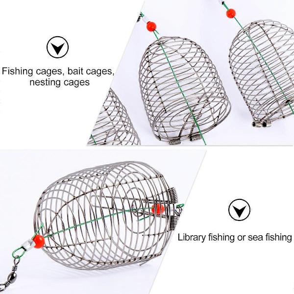 5st Fiskebete Bur Lockbete Bur Bete Fiskefälla Korg Fiskeredskap