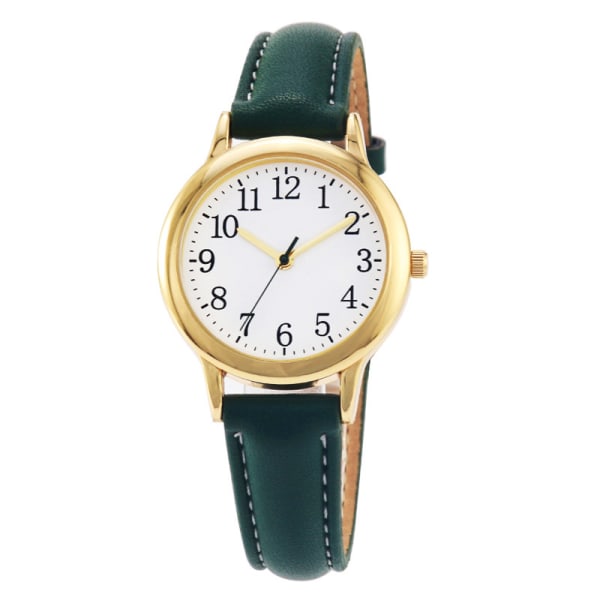 #Quartz watch dameure i minimal stil quartz ur læderrem vandtæt#