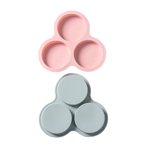 #Tre runde kakeformer, 2 stk, diameter 9,8 cm#