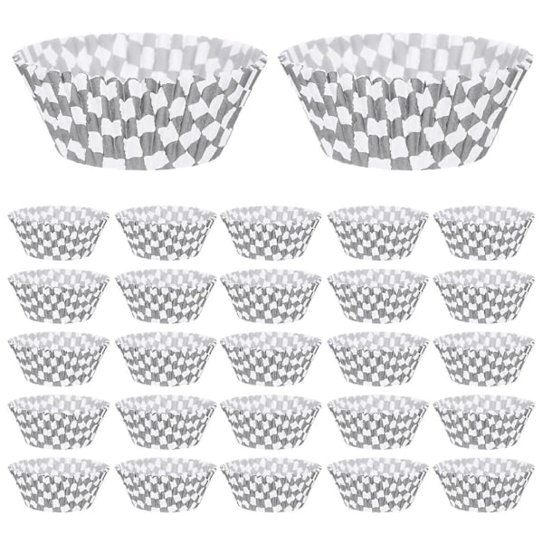 100 kpl Paperisia Leivontakuppeja Cupcake-vuokia Muffini-leivontakuppeja Cupcake-pidikkeitä