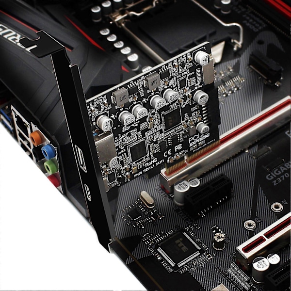 PCIe 3.0 - USB3.2 Express -laajennuskortti Windowsille, SATA-virtaliitin, Type-C, Type-E, 19-nastainen, 20-nastainen liitäntäkortti emolevylle