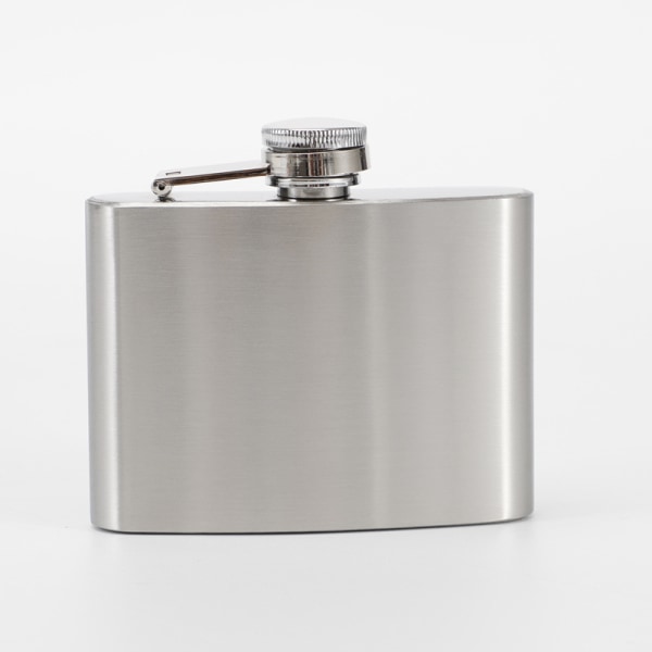 #Hip flask i rustfrit stål, letvægts, inkluderer låg, lækagesikker#