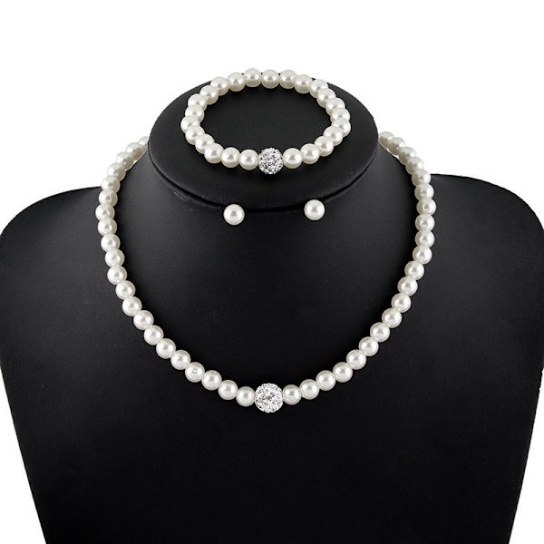 Ny stil matchande pärlhalsband ny stil, pärlhalsband, örhängen