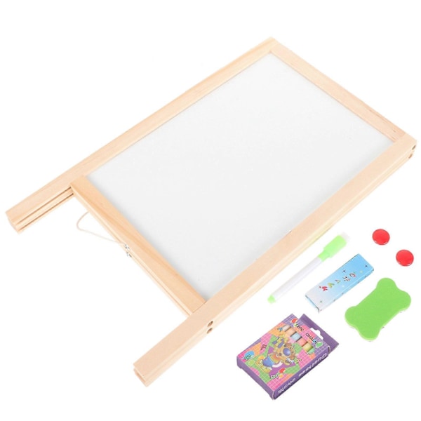 1 Sett Dobbeltsidig Krittavle Barn Whiteboard Skrivebrett Frittstående Krittavle for Barn