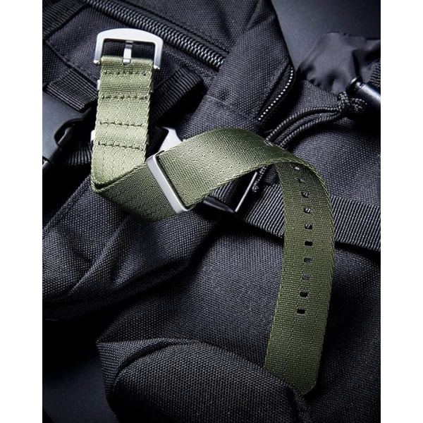 Nylon Armbandsur Rem Militär NATO Ersättningsarmband med Bla