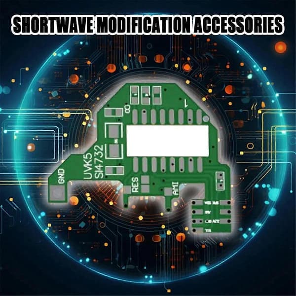 SI4732 Modul+2M Expansionschip Kortvågsmodifieringsmodul V2 FPC Version för UV-K5 UV-K6