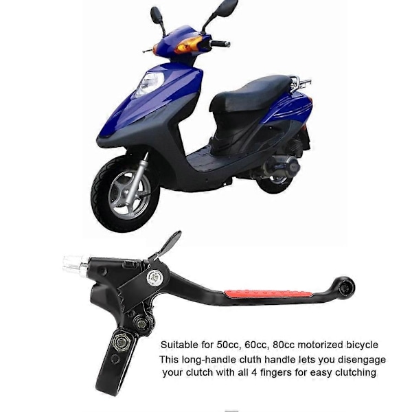 Motorsykkel Sykkel Langt Håndtak Clutch Bremsehendelgrep for 50CC 60CC 80CC