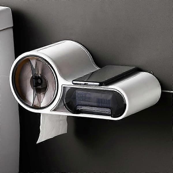 Toalettpappershållare Väggmontering Badrum Tissue Box Rullpappersdispenser