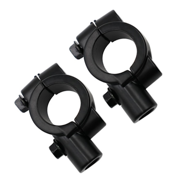 #Par Universal 10mm Fäste för 25mm Styre Bakspjälgspegel Motorcykel Scooter Svart#