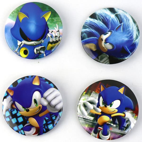 12 kpl Sonic-merkkiä, pyöreät merkit