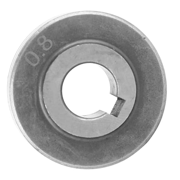 Rustfri ståltrådsføderulle 0,8/1,0/1,2/1,4/1,6 svejsetrådsførings hjul (0,8 mm)
