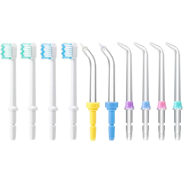 10 stycken ersättningsmunstycken kompatibla med Water Flosser WP-100,