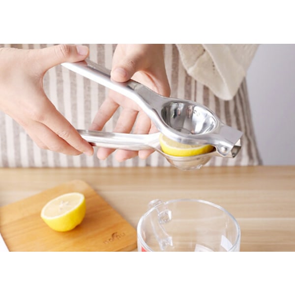 *Citruspresser i rustfrit stål, manuel citronpresser, f*