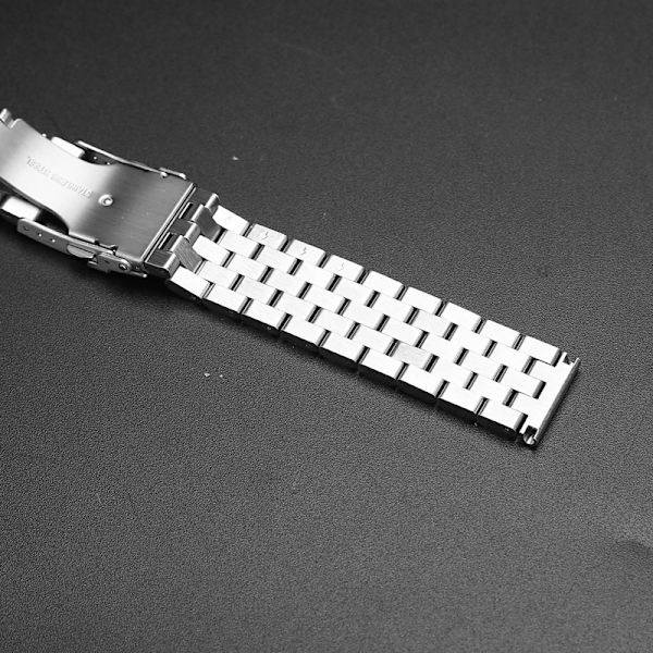 /#/Rustfrit urrem i rustfrit stål Metal mesh urrem til mænd og kvinder Metal urrem 20mm Sølv/#/