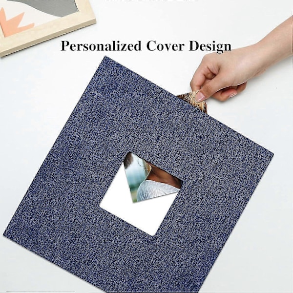 Suuri valokuva-albumi itseliimautuva 4x6 8x10 kuville Scrapbook Album DIY 40 tyhjää sivua
