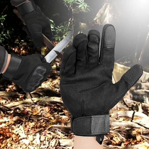 Mustat - 1 pari, koko M, moottoripyörä- ja skootterihanskat, unisex