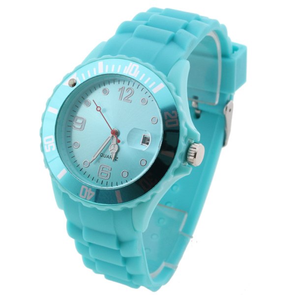 #Quartz Watch Watch Silikon analog färgad watch Pin Spänne#