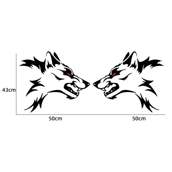 #Wolf car sticker car decoration#