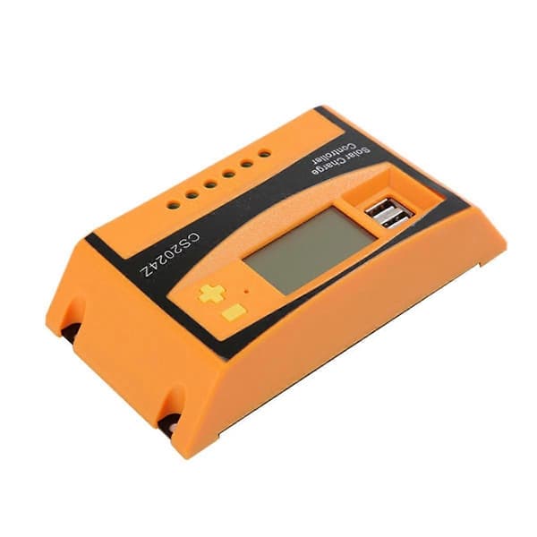 Solar Charge Controller LCD PV Multifunktionel Praktisk Bærbar Praktisk og Nyttig Solar Controller, 20A