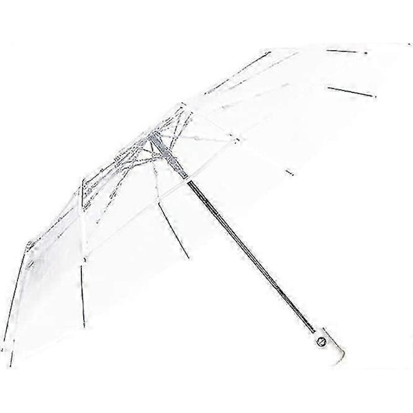 Automatisk Åben Luk Gennemsigtig Foldeparaply Automatisk Paraply 8 Ribber Paraplyer Rejse