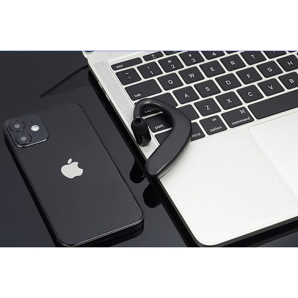 #Enkelt øre Bluetooth 5.1 Headset Ultralet Håndfri Trådløs Høretelefon Ea#