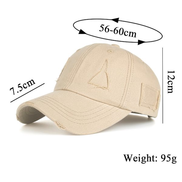 Vintage Distressed Vasket Baseball Cap Mænd Kvinder Justerbar Truc