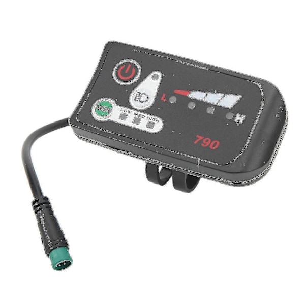Elektrisk Sykkel LED Strømdisplay Panel Elektrisk Sykkel Modifikasjon Display Meter Med Vanntett 5p Hannplugg For 22.2mm Styre