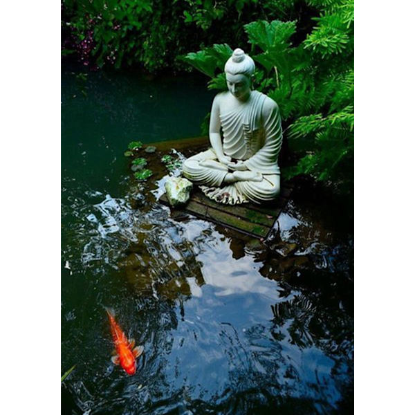 30x40cm 5D DIY Diamantmålning Full, Buddha Staty Serie #H, DIY D