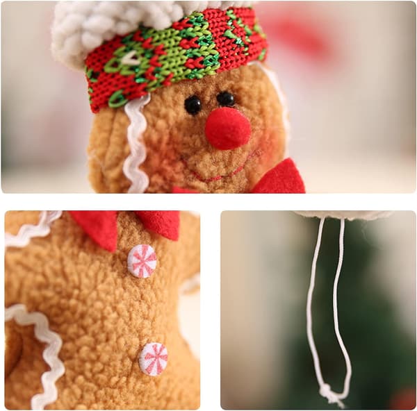 *2 stk Mini Pepperkake Mann Ornamenter, Pepperkake Jul*