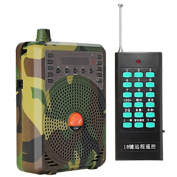 Elektronisk Fuglekald med Fjernbetjening, Camouflage Jagt Lokkefugt Højttaler