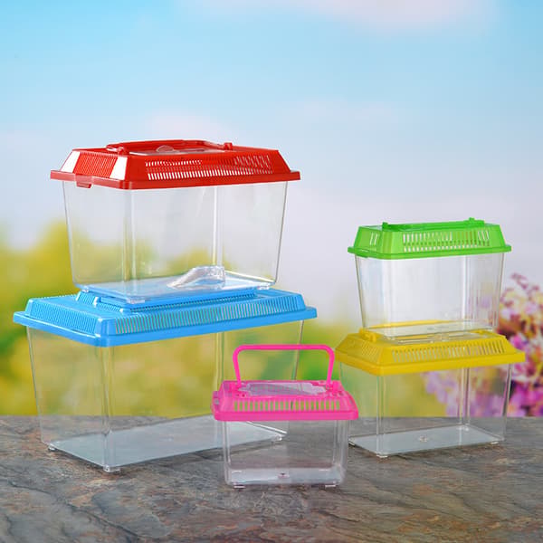 #Plastfiskeskål 13*9*9CM 1 stk Rosa#
