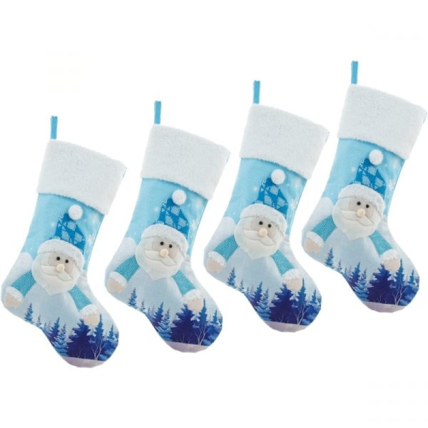 #4-pack (Jultomten) Julklappsstrumpor, Stora Julklappsstrumpor#