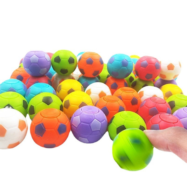 #12-pack Party Favors Fotboll Stressboll Barnleksaker Fotboll Fingertoppar LED Fotboll Födelsedagspresenter Skattkista Klassrumspriser 3.5CM Slumpmässig Färg