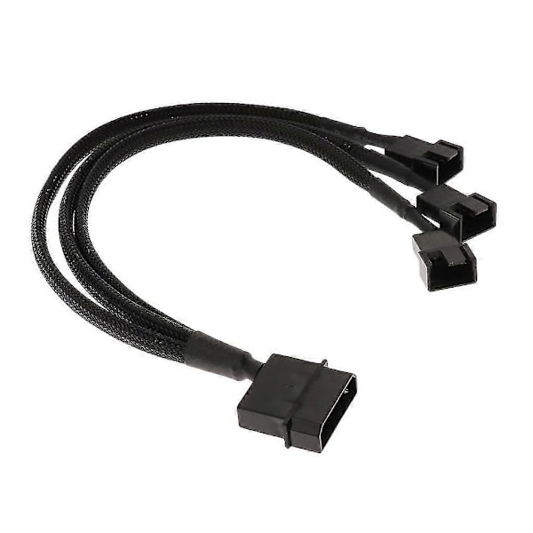 2x3-vägs 3/4-Pin Y-Splitter Adapterkabel För CPU PC-Chassi PWM Fläkt 270mm