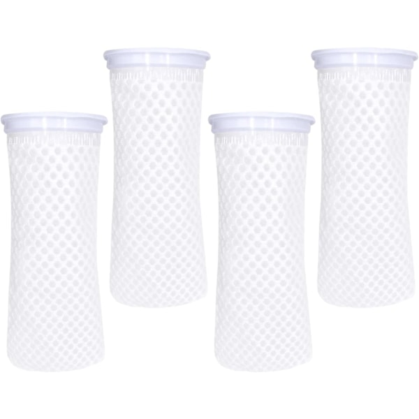 4 stk. 10,5 x 25 cm 150m Akvariefiltersokker, 3D Akvariefiltersokker Honeycomb, Akvarier, Damme, Koraldamme, Kemiske Filtfilterposer